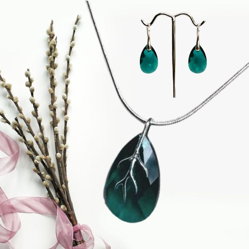 Swarovski Emerald Crystal Pendant